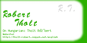 robert tholt business card